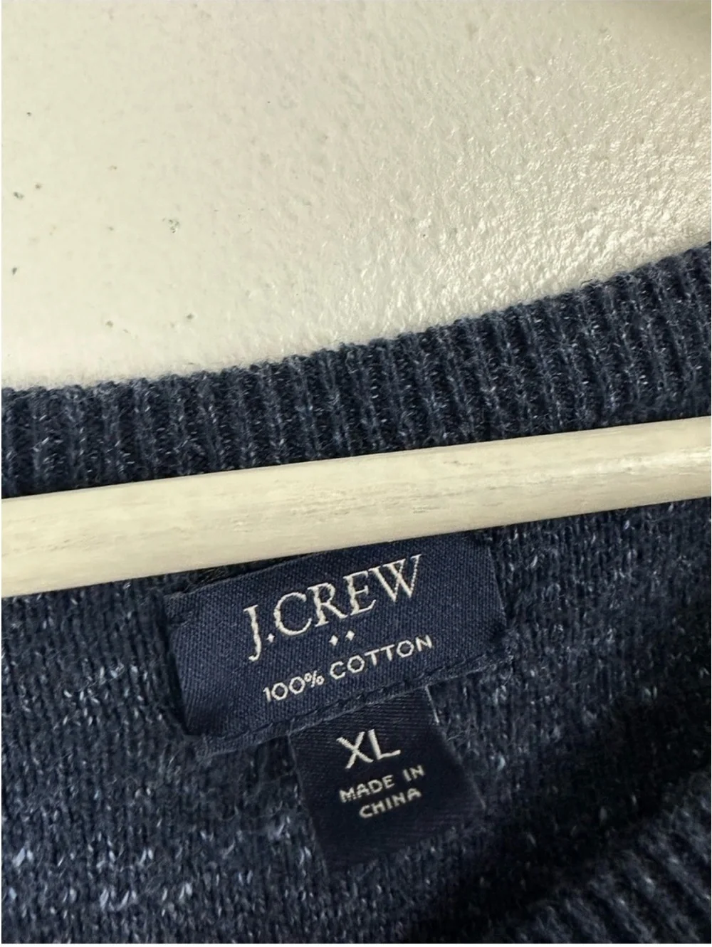 J. Crew Men's Navy Lightweight Long Sleeve Crewneck Sweater Size XL